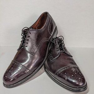 Allen Edmonds Sanford Burgundy Oxford Cap Toe 10C